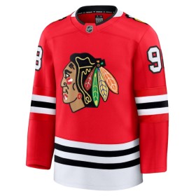 Mænd NHL Chicago Blackhawks Trøje 2024-25 Fanatics Premium Connor Bedard Rød Hjemme